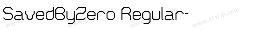 SavedByZero Regular字体转换